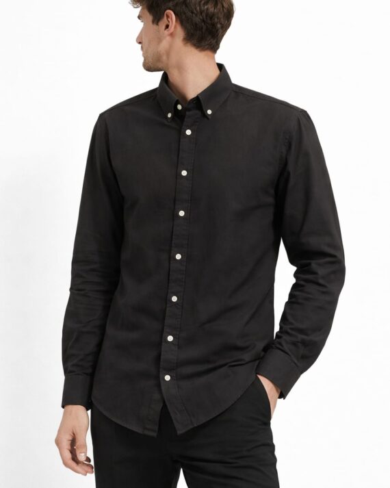 Black Oxford Casual Shirt