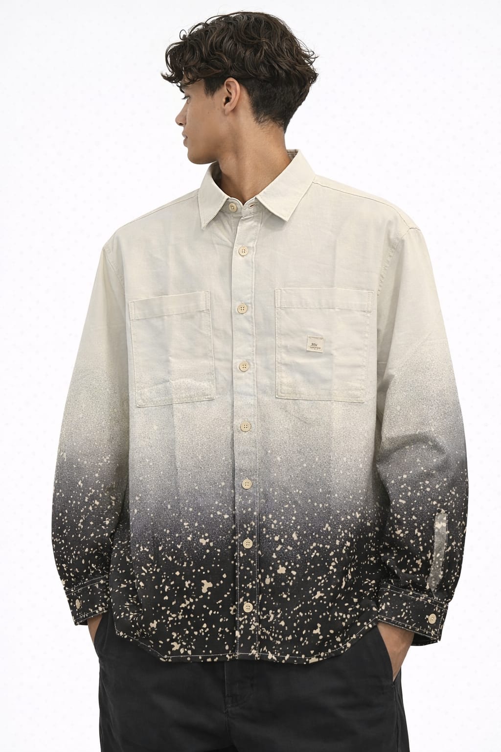 Midnight Fade Boxy Oversized Shirt