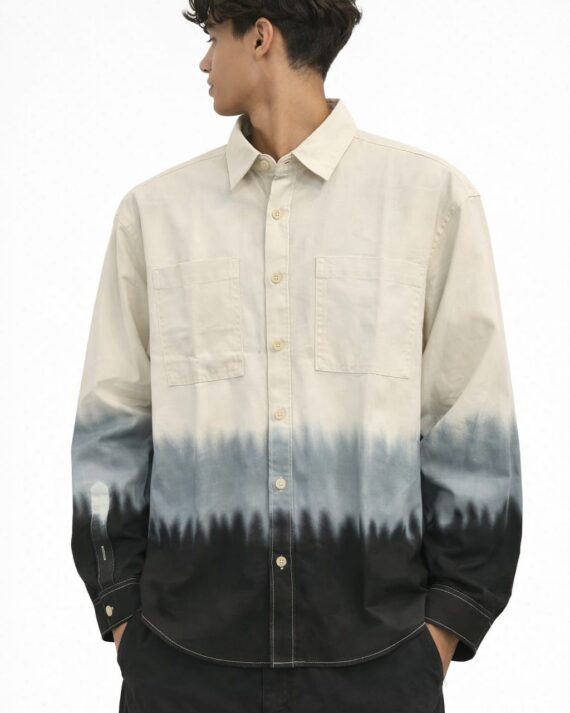 Ocean Fade Boxy Oversized Shirt