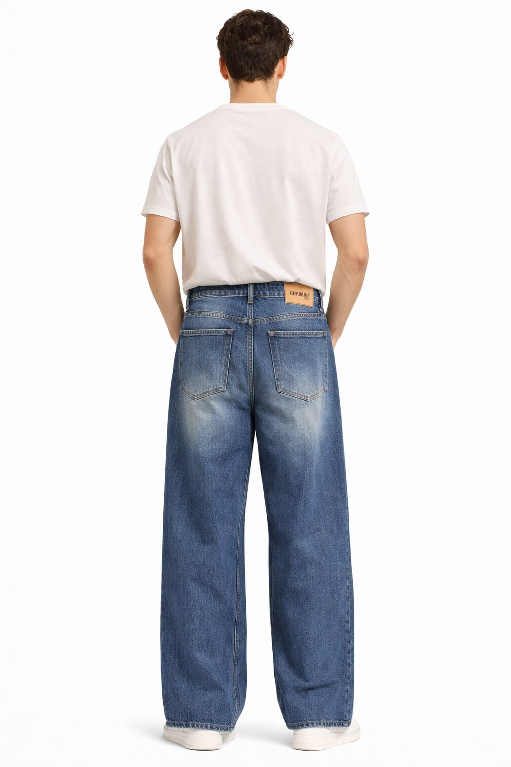 Classic Indigo Wide-Leg Denim Jeans - Image 2