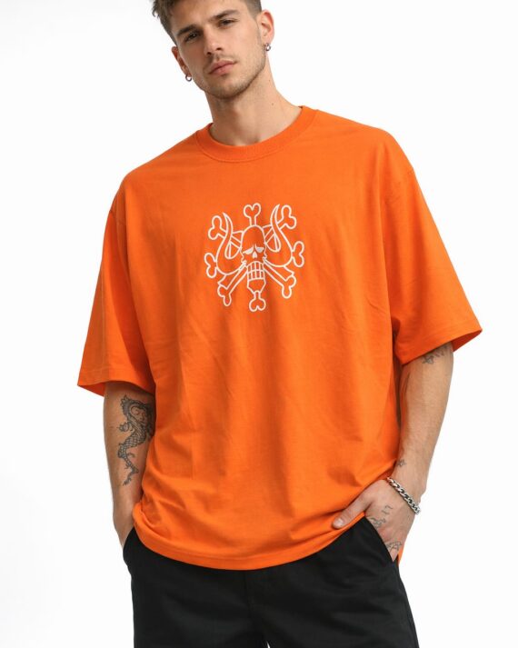 Men’s Skull Graphic Oversized Streetwear T-Shirt