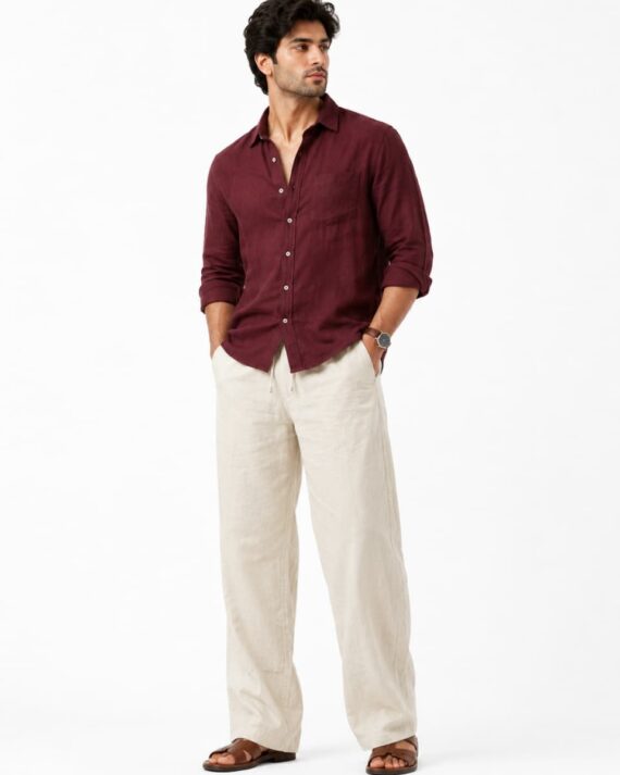 Men’s Off-White Khadi Straight Fit Pants
