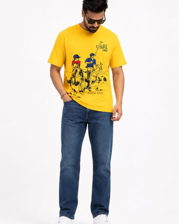 Men’s Polo Club Heritage Graphic T-Shirt – Sunshine Yellow