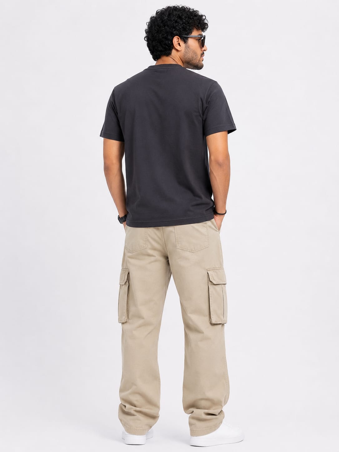 Men’s Black Graphic Oversized T-Shirt - Image 2