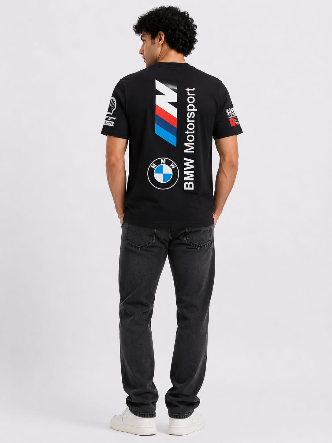 BMW Motorsport Inspired Premium Cotton T-Shirt – Black - Image 2