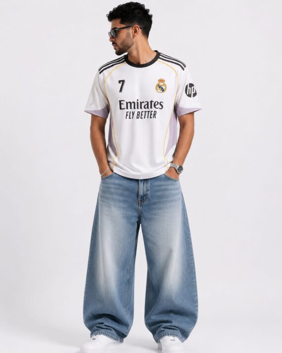 Real Madrid Home Football Jersey 2025/26 – White Performance Fan Edition