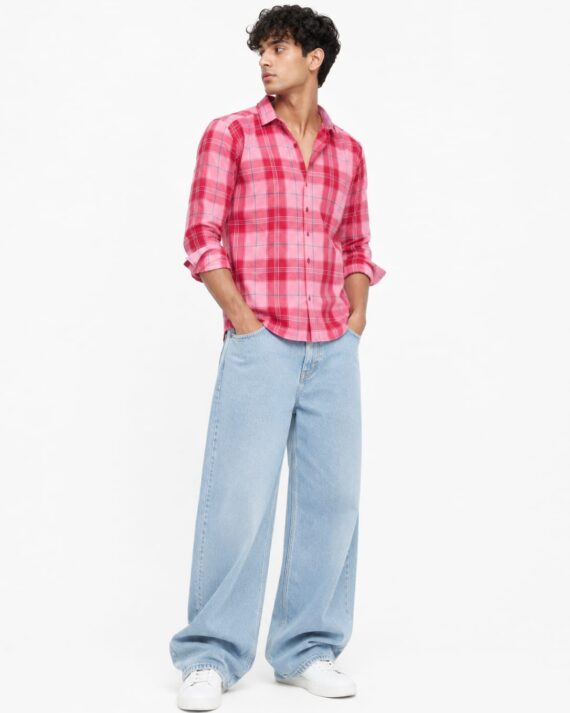 Men’s Rose Checkered Shirt