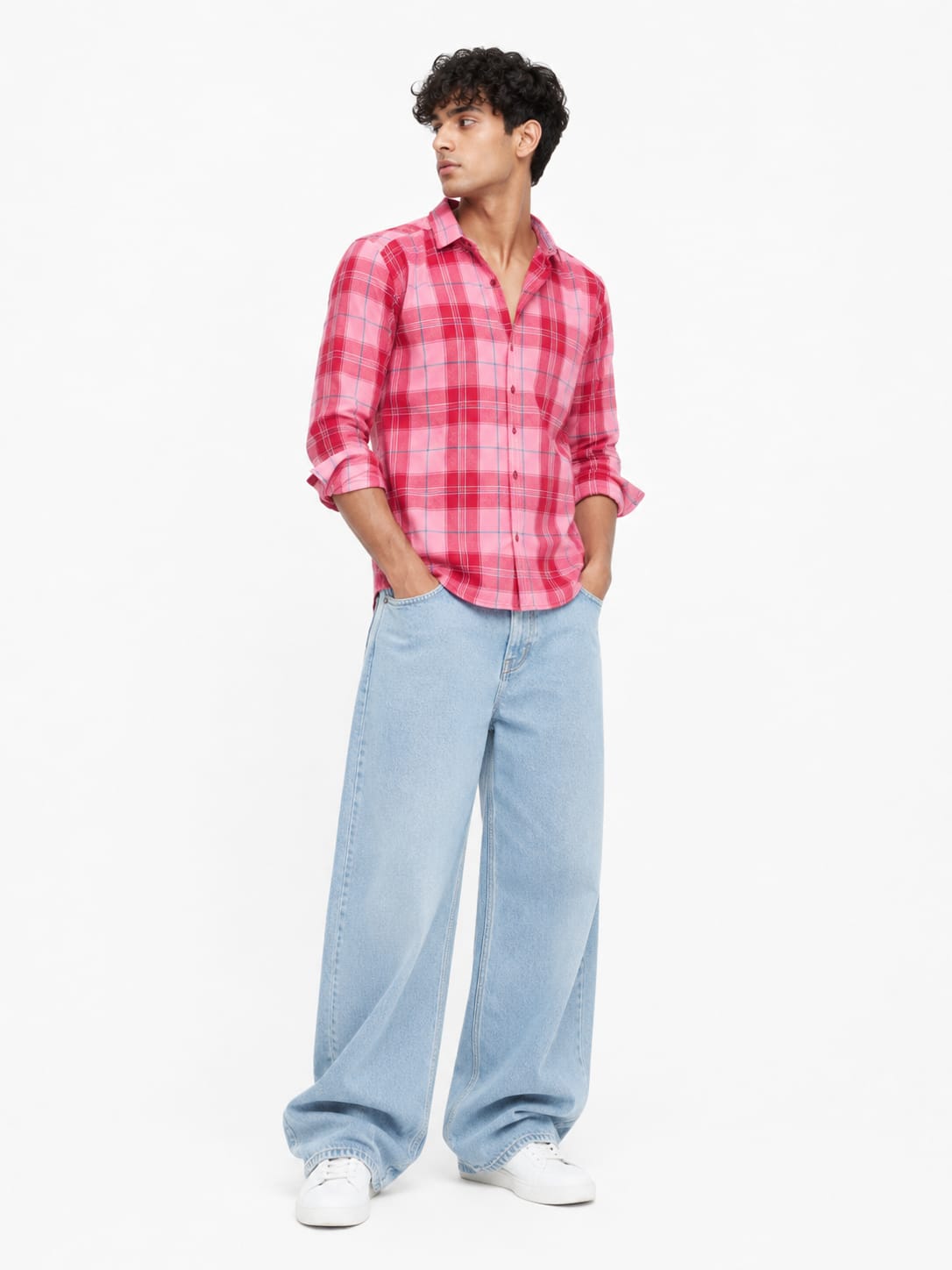 Men’s Rose Checkered Shirt