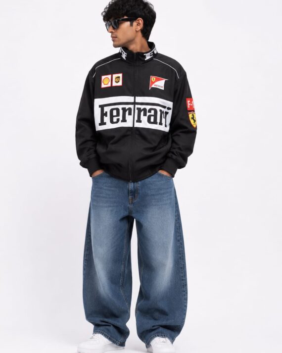 Men’s Motorsport Racing Jacket – Full Zip Track Jacket